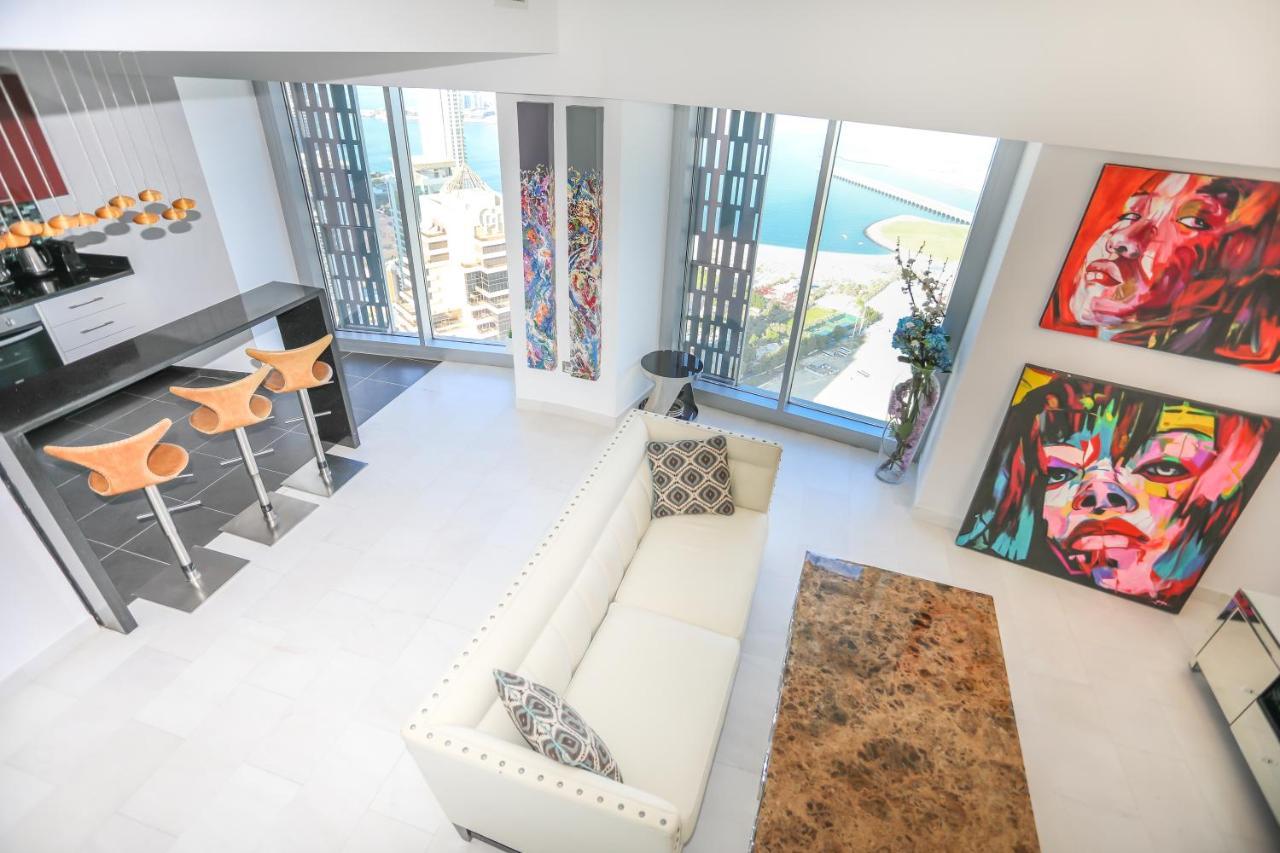 Penthouse in Dubai Marina , Cayan tower , sea view Apartment Bagian luar foto